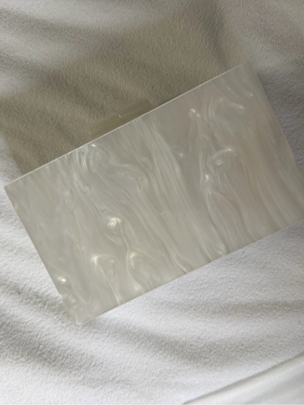 White Pearl Swirl Acrylic Wall Panel - Decorative Home Wall Decor